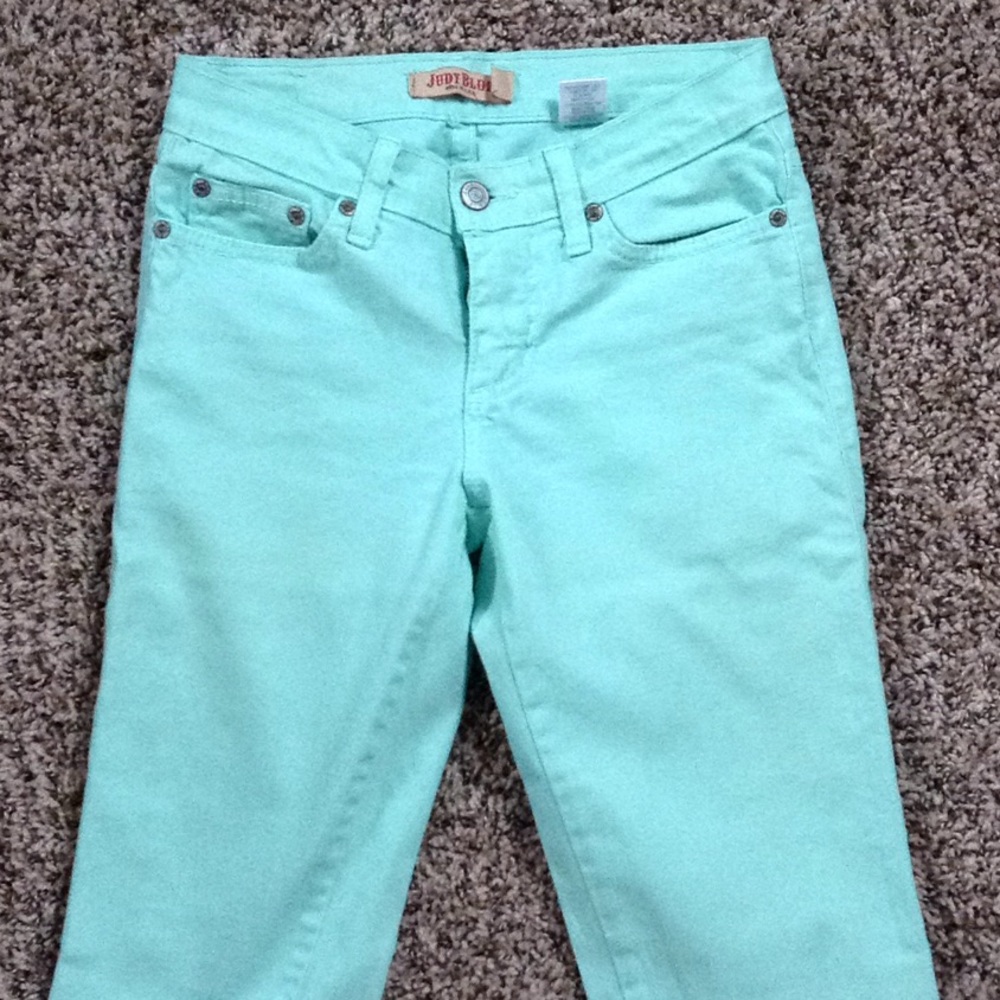 Mint Green Judy Blue Skinny Jeans - Size 1